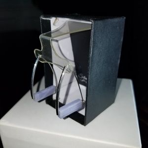 Silver and Lavender earrings